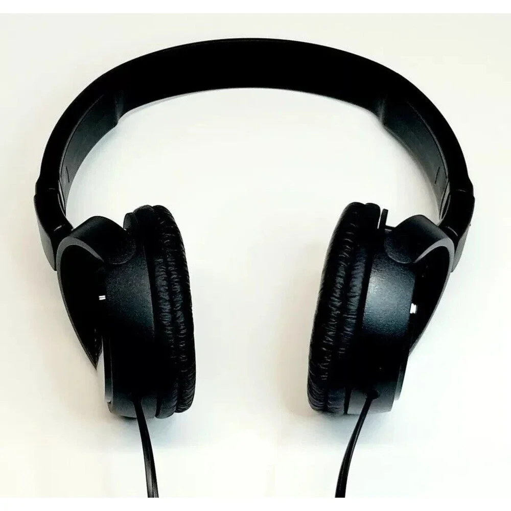Sony Headphones MDR-ZX110/BC Stereo Black Tangle Free Cable Quick Folding Stereo